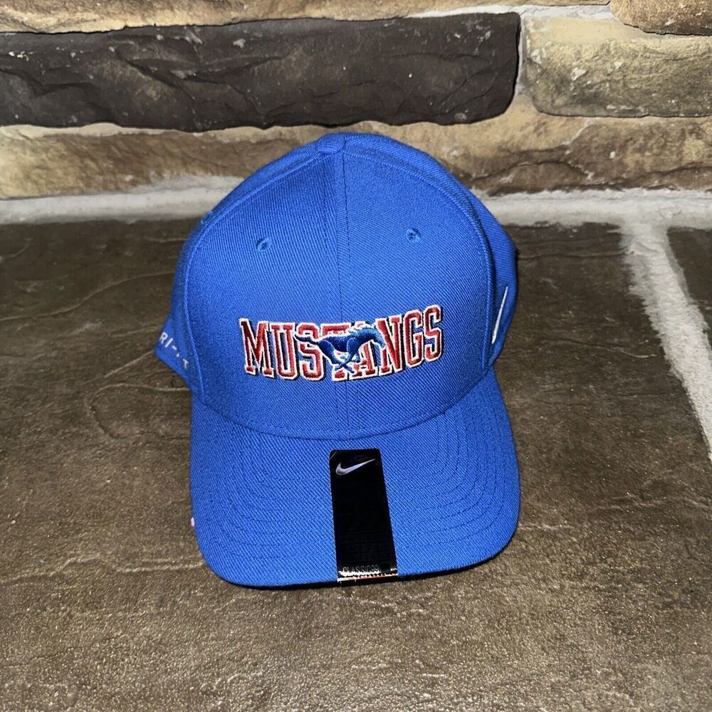 NWT Men's Nike Baseball Hat - SMU Mustangs - Fitted One Size
